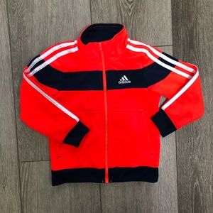 ADIDAS ZIP UP TRACK JACKET ORANGE NAVY 3T